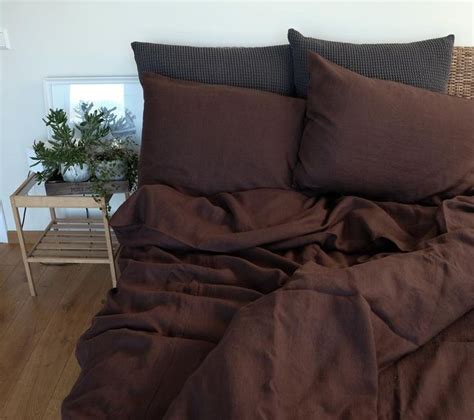 Chocolate Brown Duvet - Etsy