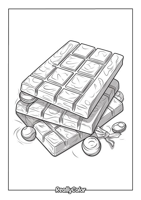 Chocolate Coloring Pages