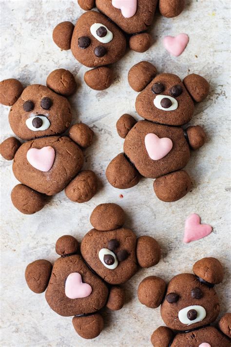 Chocolate Teddy Bear Cookies