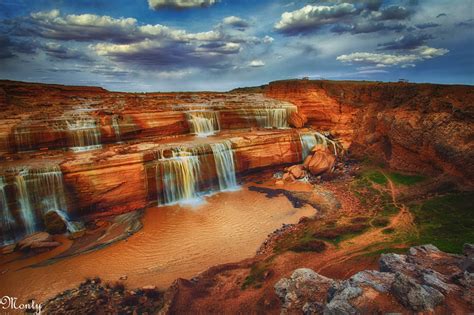 Chocolate falls arizona. Resulting in muddy flows, which give it the name “Chocolate Falls,” Grand Falls, ‘Adahiilíní in Diné Bizaad, shows the effects of summer rain on the Little Colorado River near Tsiizizii ... 
