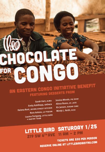 Chocolate for Congo Virtual Benefit