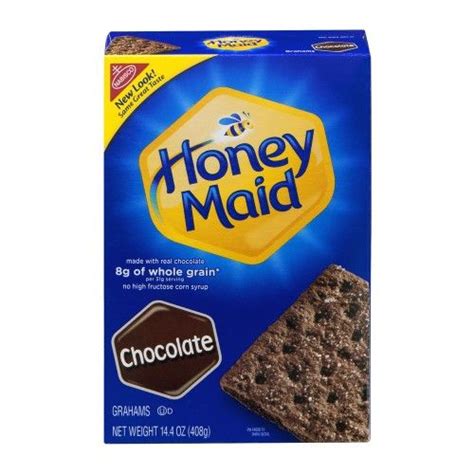 Chocolate graham crackers shortage. Details. Honey Maid Chocolate Graham Crackers are made with real chocolate for just the right amount of sweetness. These square chocolate grahams are ideally sized for packing in lunchboxes. Keep these chocolate crackers in your desk for a quick nibble, or surprise your little one with a special after-school treat. 