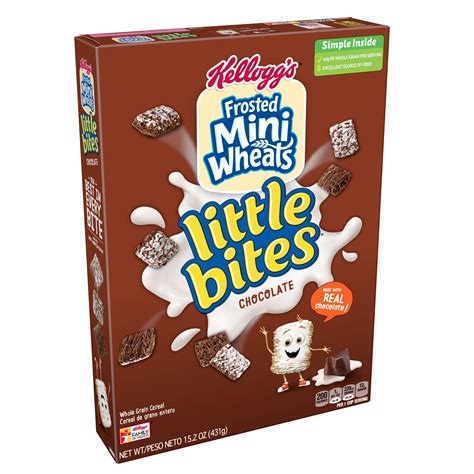 Chocolate mini wheats. Kellogg's Frosted Mini-Wheats Cold Breakfast Cereal, Whole Grain, High Fiber Cereal, Kids Snacks, Original (4 Boxes) Original. 4.7 out of 5 stars 6,079. ... Chex Chocolate Cereal, Gluten Free Breakfast Cereal, Made with Whole Grain, Family Size, 20.3 OZ. Chocolate 1.26 Pound (Pack of 1) 4.7 out of 5 stars 11,295. 