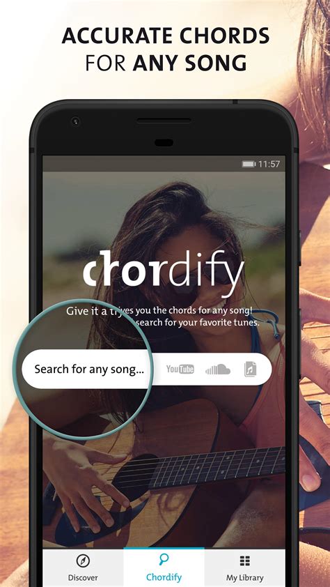 Chodyfy. Chordify turns any music or song (YouTube, Deezer, SoundCloud, MP3) into chords. Play along with guitar, ukulele, or piano with interactive chords and diagrams. 