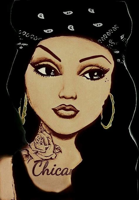 Chola Chicano Drawing