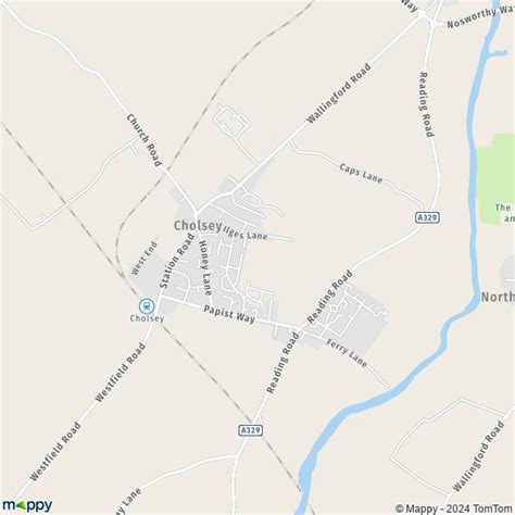 Cholsey Map - Village - Oxfordshire, United Kingdom - Mapcarta