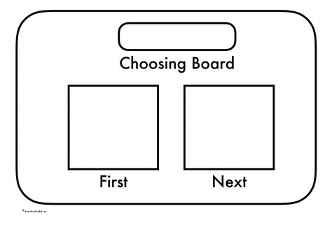 Choosing Board Template First & Then Printable Teaching Resources Print Play Learn