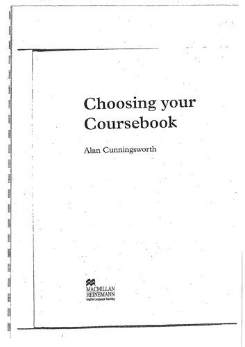 Choosing your coursebook handbooks for the english classroom. - Johnson 6hp 2 stroke outboard bedienungsanleitung.