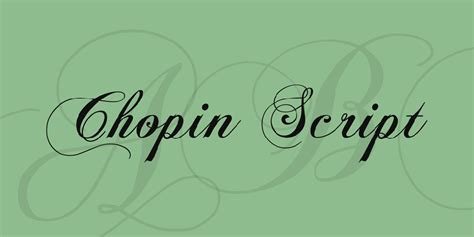Chopin Script Font Download