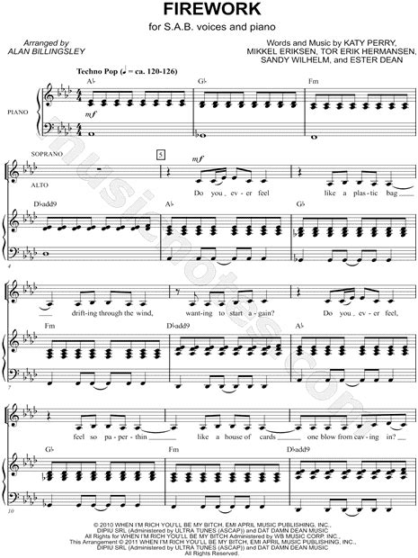 Choral Arrangements of Katy Perry - singers