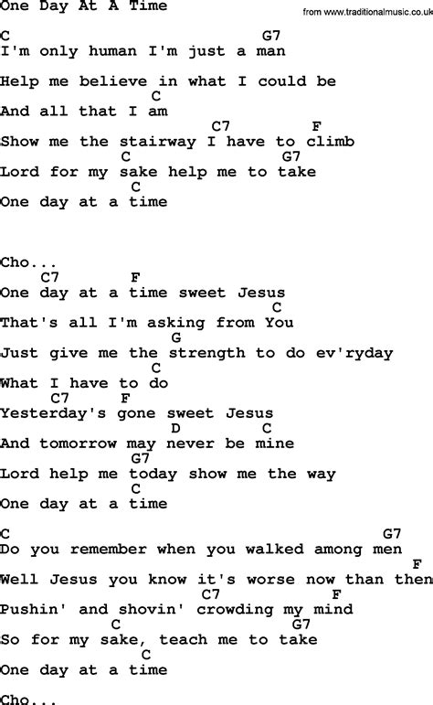 Chordsound - Chords Texts - One Day At A Time KRISTOFFERSON KRIS