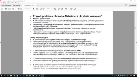 Choroby otępienne i inne Flashcards Quizlet