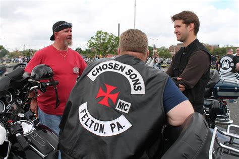 The Chosen Sons Motorcycle Club is an independent motorcycle club based in and around Baltimore, MD. We currently have established chapters in the following areas: Baltimore, Pasadena, Harford, Carroll, Kent, Freeland, Anne Arundel, Laurel, Dorchester, Cecil, and Benson NC.. 