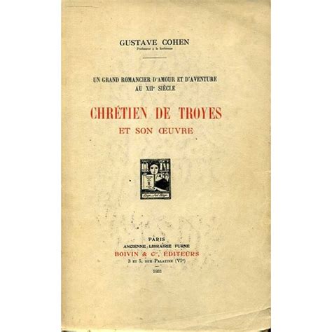 Chrétien de troyes et son oeuvre. - Fostoria stemware the crystal for america second edition identification and value guide.