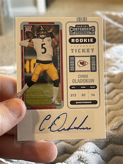 Chris Oladokun 2024 Panini Contenders #256 Rookie Ticket Auto …