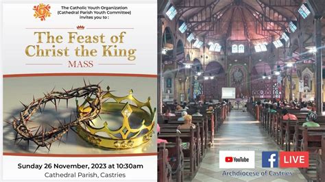 Christ the king mass today.  Please stand.  Learn more about this Fatima Devotion At Christ ...