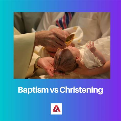 Christening vs baptism. 