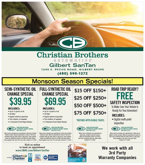 Christian Brothers Oil Change Price