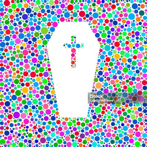 Christian Cross Icon On Color Circle Background Pattern Stock Illustration Download Image Now