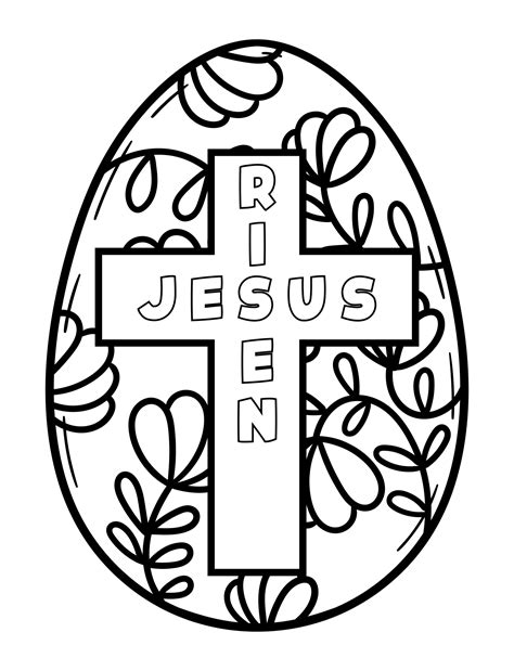 Christian Easter Coloring Shee