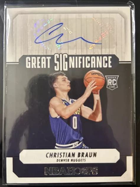 Christian braun nba. NEW ORLEANS. Long before he ever won a national championship, before the growth spurt to become a 6-foot-7 NBA prospect, before the obscenity-laced celebrations, Christian Braun was just a scrawny ... 