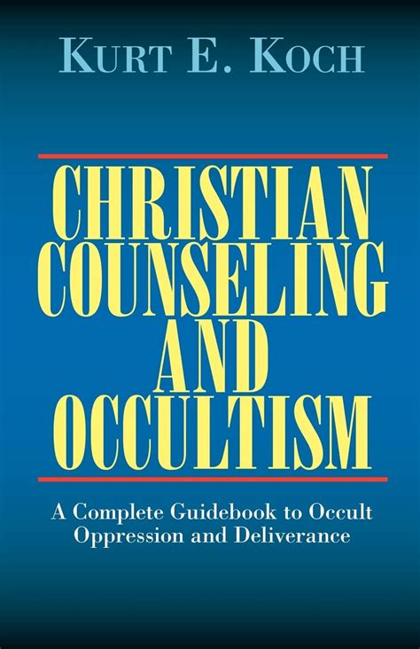 Christian counseling and occultism a complete guidebook to occult oppression and deliverance. - Più grandi uomini stanno di sé.