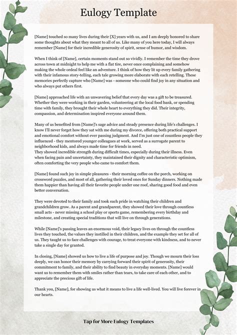 Christian funeral messages examples.  Personalize your eulogy manuscript for a sp...