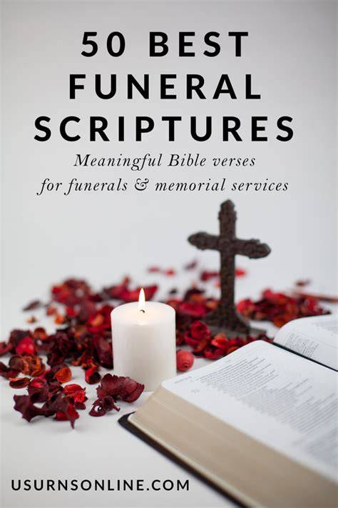 Christian funeral scriptures. .  ...
