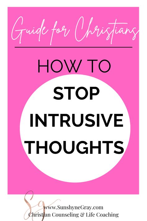 Christian intrusive thoughts.  We would like to show you a description ...