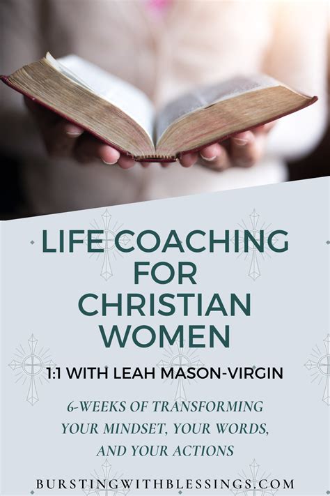 Christian life coach. In addition to holding college and professional degrees, our coaches are Certified Christian Life Coaches through Center for Christian Coaching, an accredited school with the International Coaching Federation (ICF), which upholds the highest professional standards in coaching and acknowledges the completion of Approved Coach Specific Training Hours. 