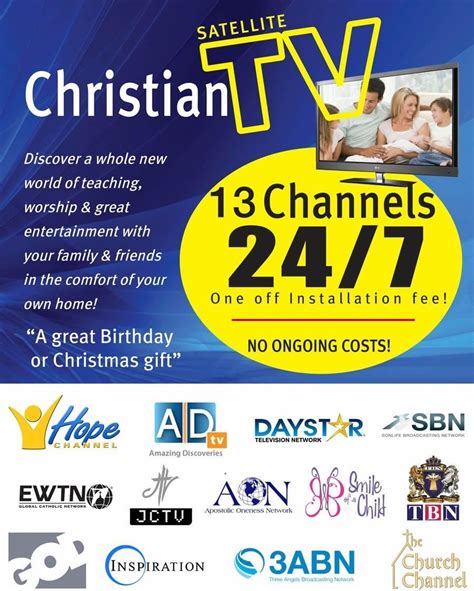 Christian satellite network. Glorystar Offers the Most Christian Channels. The Glorystar Satellite System gives you absolutely FREE access to over 50 Christian Television and Radio channels with one satellite dish with no monthly fees or service charges! The exclusive Glorystar automatic channel updating feature makes sure that you are always receiving all available channels. 