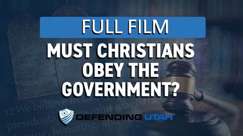 Christians must obey government is that really true?