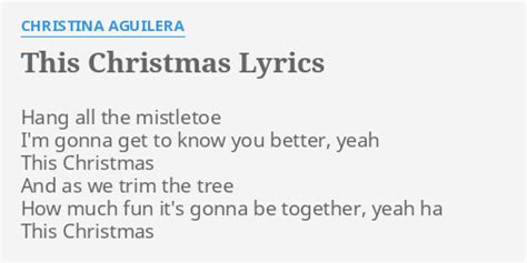 Christina Aguilera - This Christmas Lyrics Lyrics.com