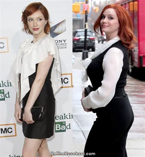 Did Christina Hendricks Get Breast Implants? It’s no doubt Christina Hendricks of the hit show Mad Men looks great with her DDD bra size, but are they all natural as she claims, or are they “off the rack”! This before photo is of Christina posing for Playboy magazine in 1999. She has definitely gone up a few dress sizes since the picture .... 