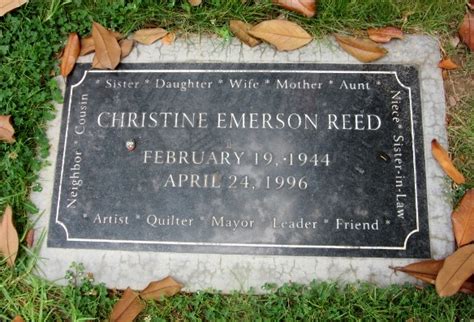 Christine Marie Emerson Reed (1944-1996) - Find a Grave