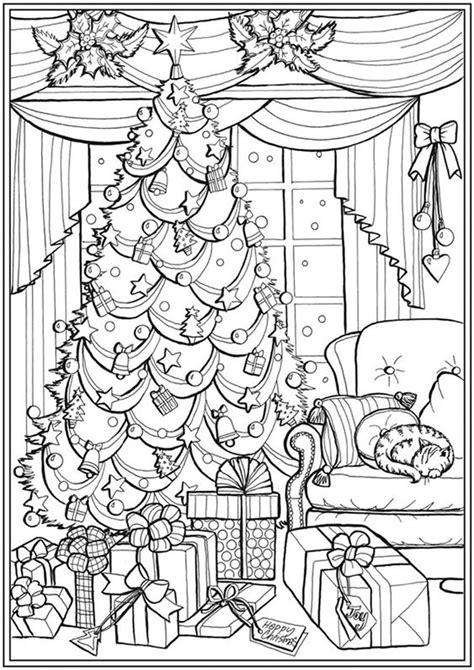 Christmas Adult Coloring Page