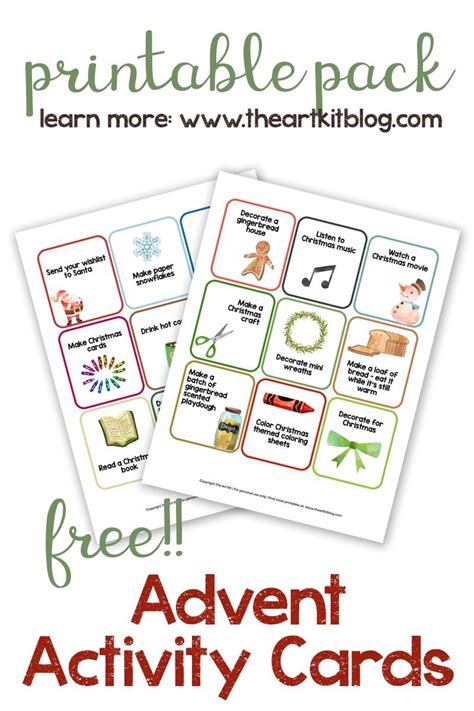 Christmas Advent Activity Cards {Free Printable} Advent activities