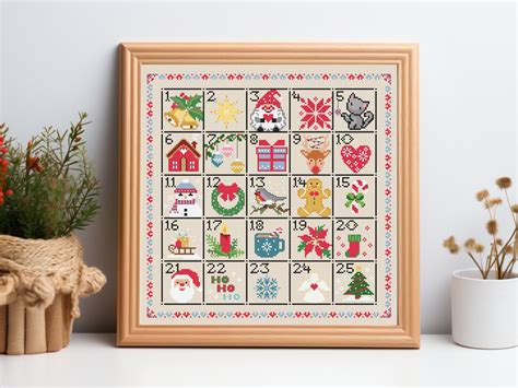 Christmas Advent Calendar Cross Stitc