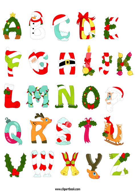 Christmas Alphabet Printable Free
