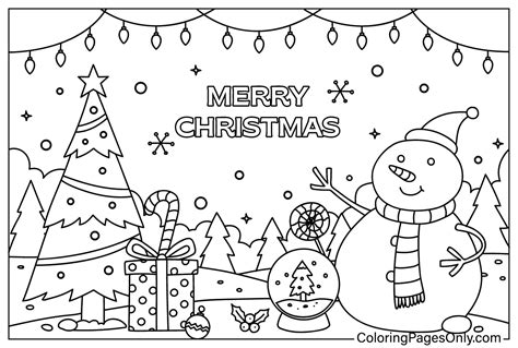 Christmas Background Coloring