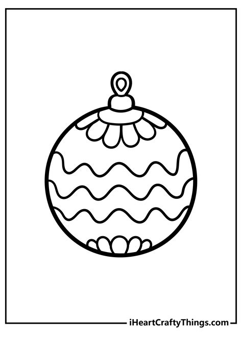 Christmas Ball Ornament Coloring Pages Free Printable Coloring Pages