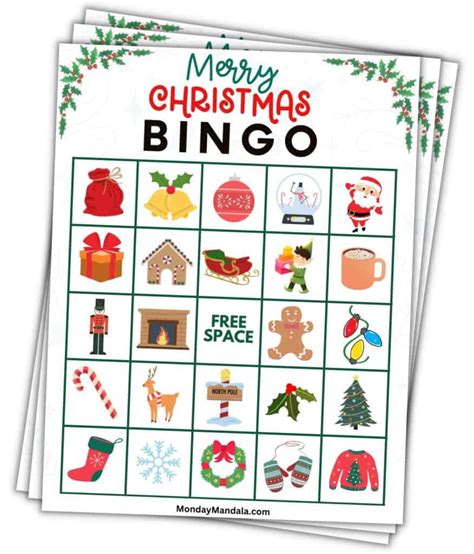 Christmas Bingo Template PDF or Pages