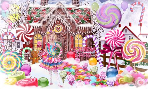 Christmas Candyland Backdrop - Etsy