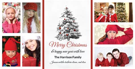 Christmas Card Template For Photos