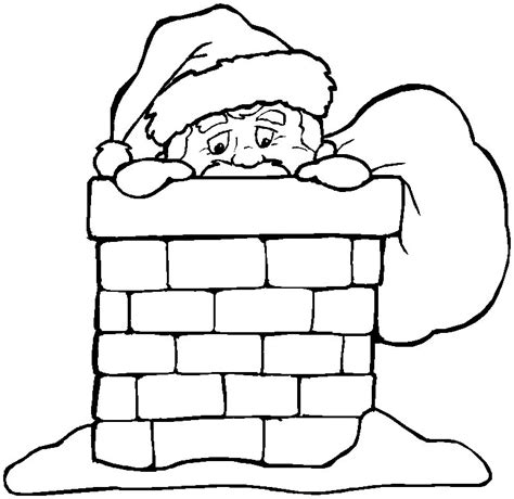 Christmas Chimneys coloring pages. Free Printable Christmas Chimneys