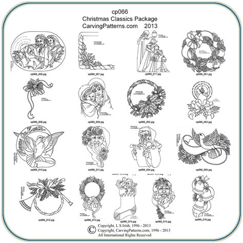 Christmas Classics Patterns Classic Carving Patterns Art Designs Studio