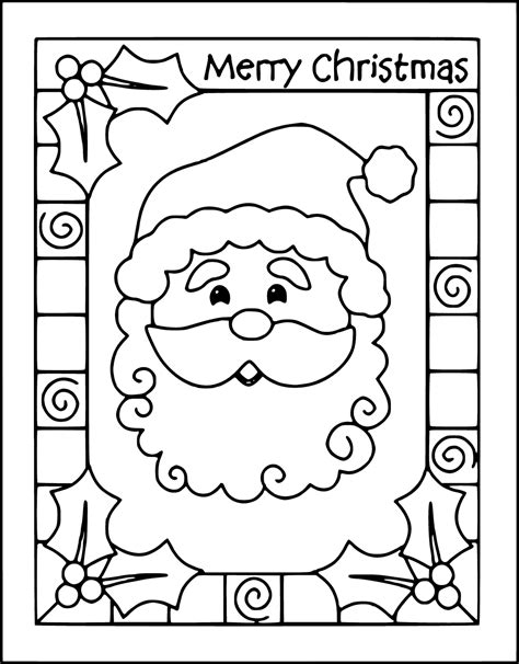 Christmas Coloring Card