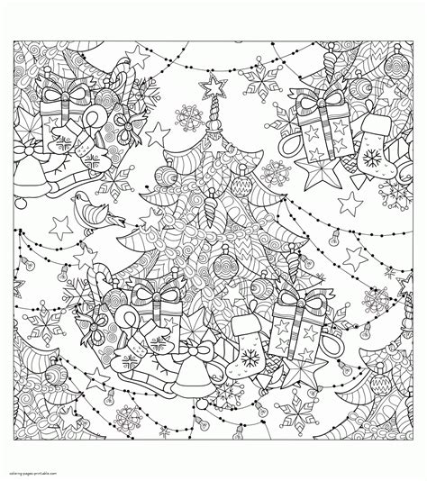 Christmas Coloring Pages Printable For Adults