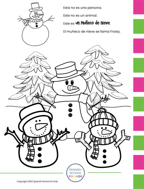 Christmas Coloring Pages Spanis