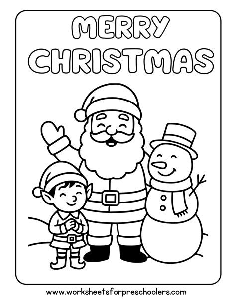 Christmas Coloring Workshee